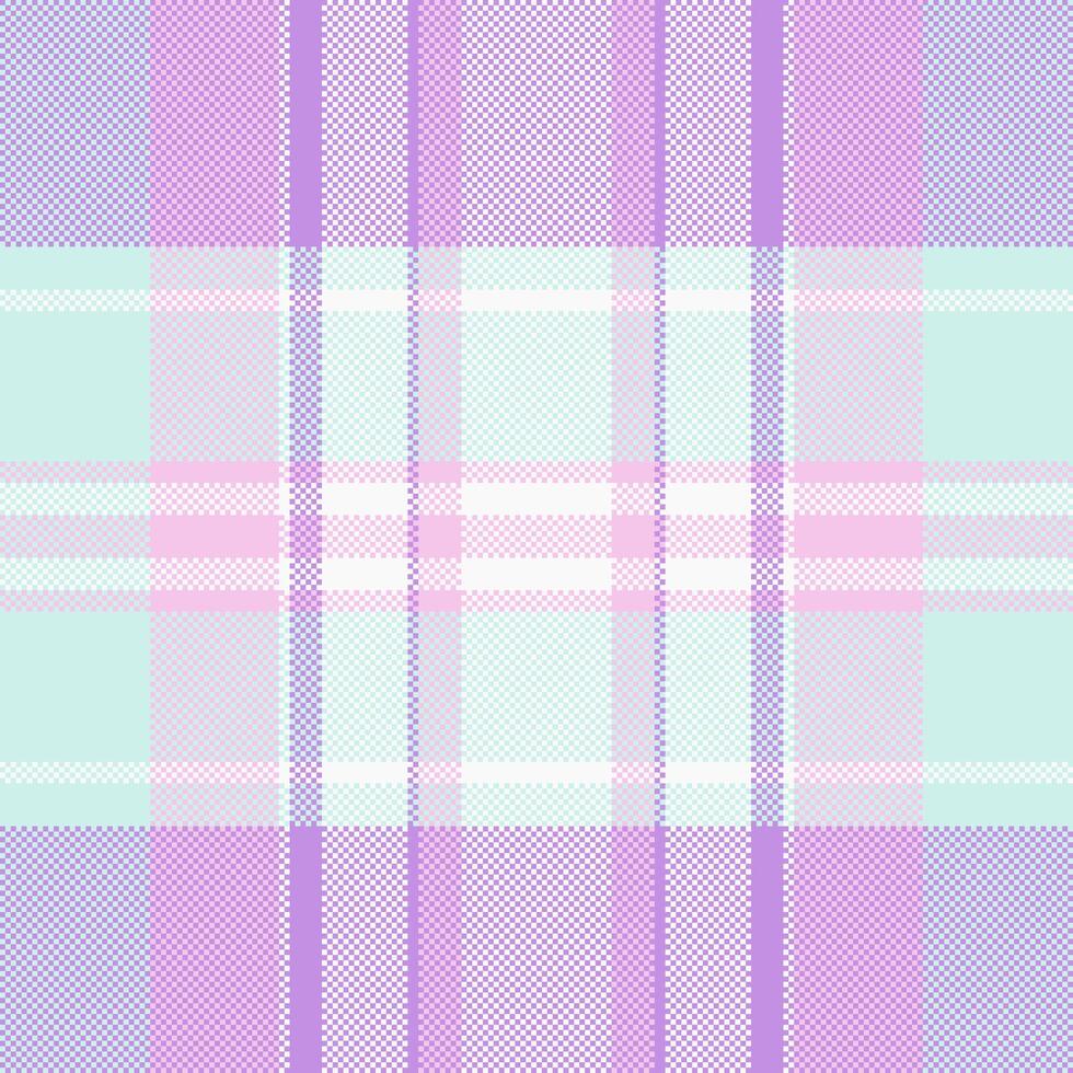 Textile fabric of tartan background seamless with a plaid check texture pattern. vector