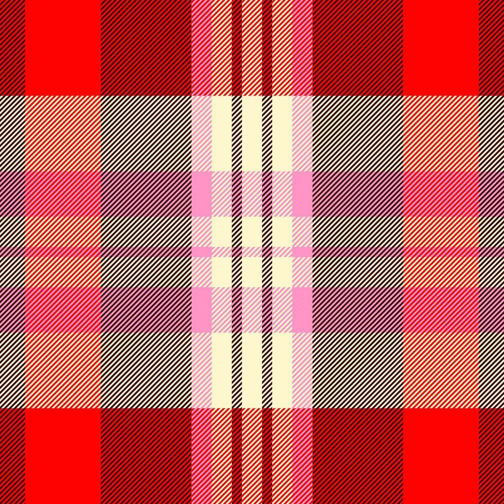 Tartan texture seamless of background fabric textile with a check pattern plaid. vector
