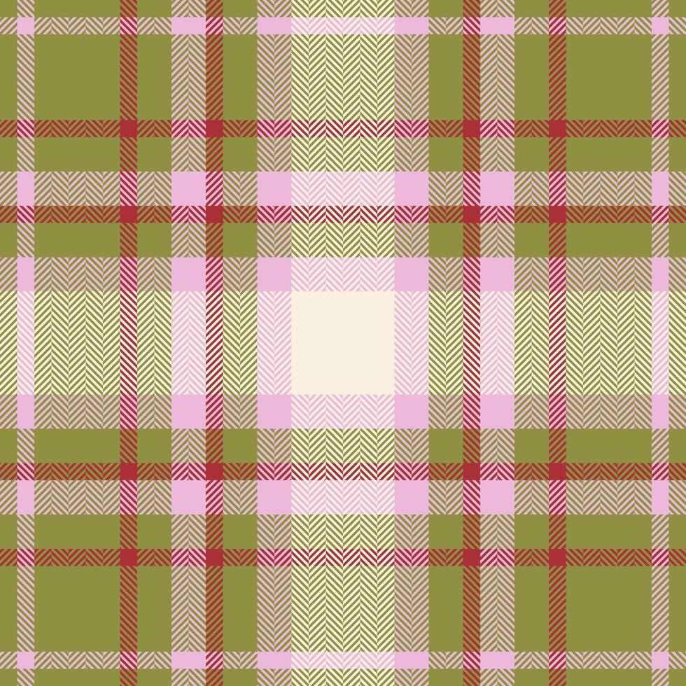 Plaid check pattern. Seamless fabric texture. Tartan textile print. vector