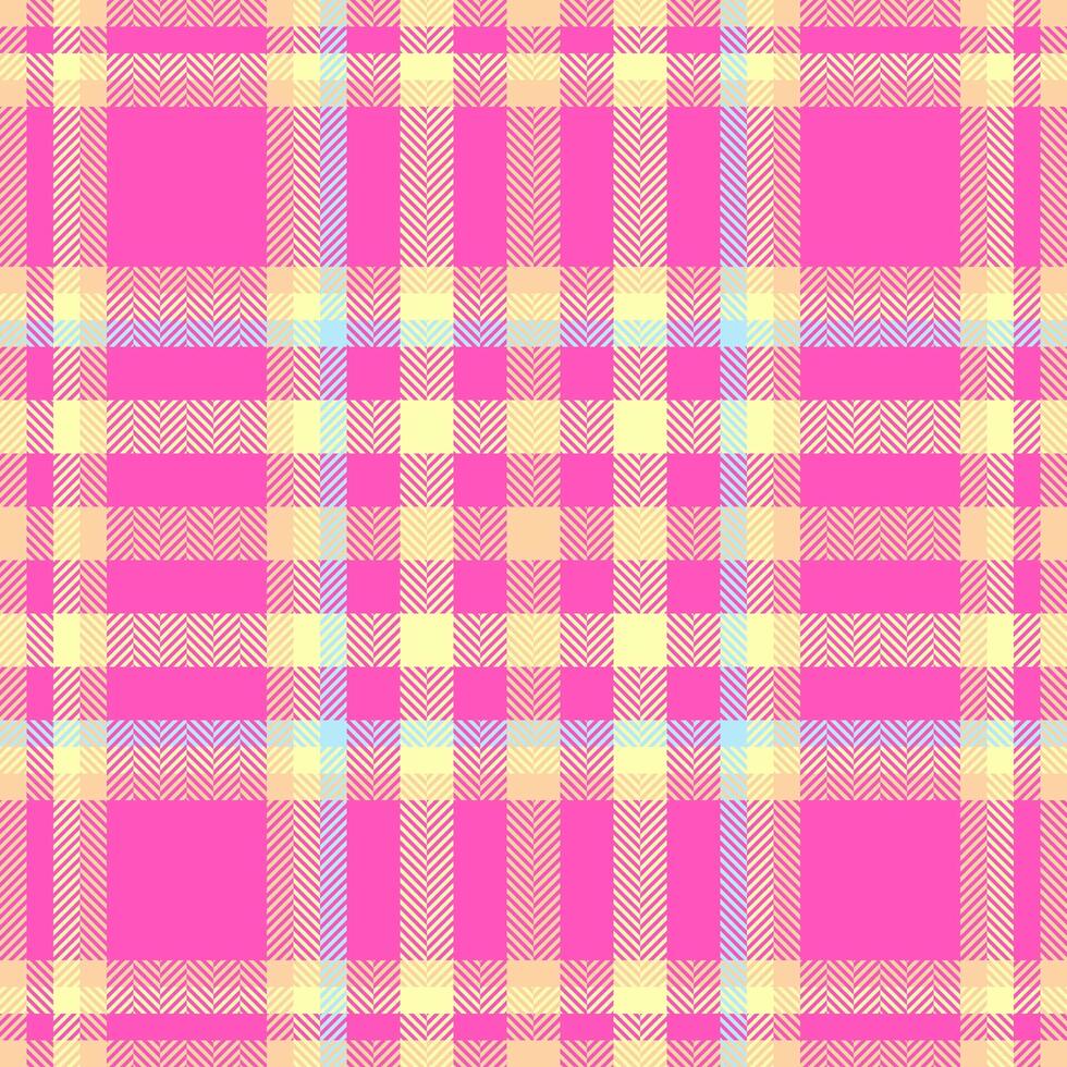 Textile design of textured plaid. Checkered fabric pattern swatch for shirt, dress, suit, wrapping paper print, invitation and gift card. vector