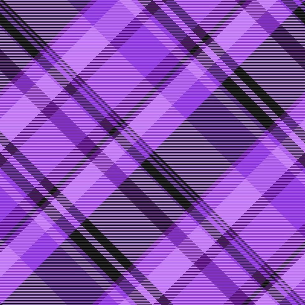 Ceremony fabric background check, advertising pattern tartan. Nobility texture textile seamless plaid in violet and black colors. vector