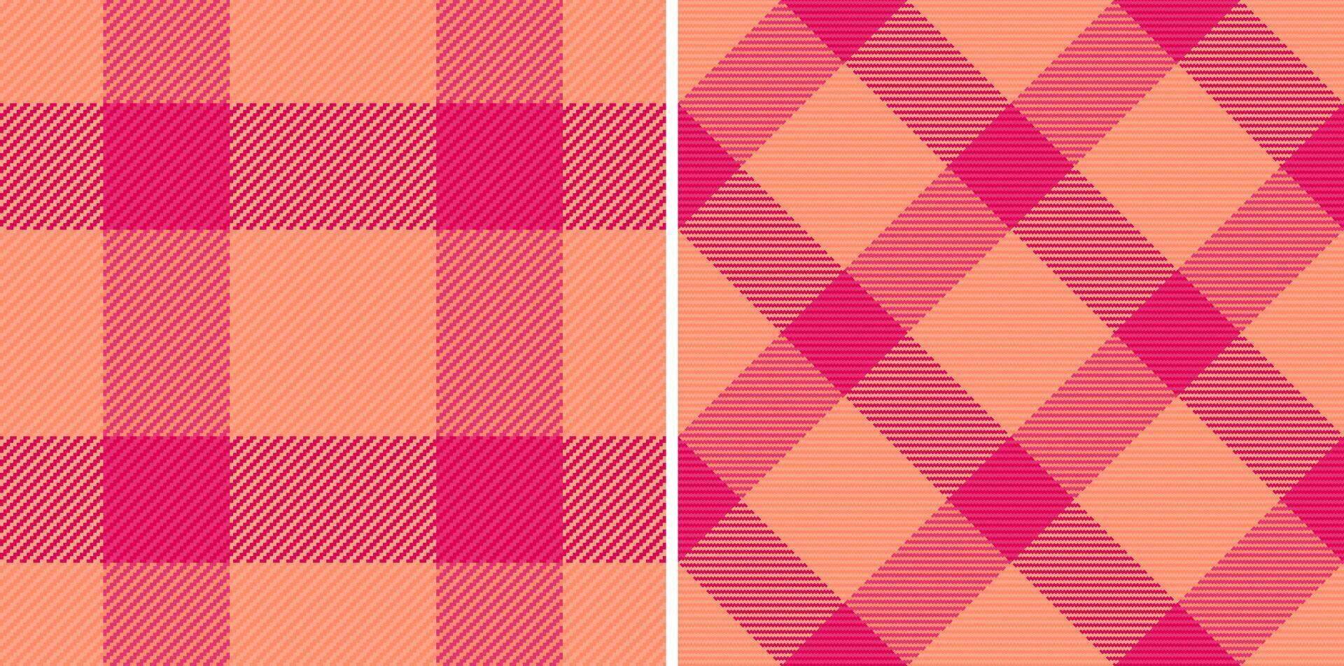 Check texture textile of tartan seamless with a fabric pattern background plaid. Set in gradient colors. Fashion repeat patterns in clothing. vector