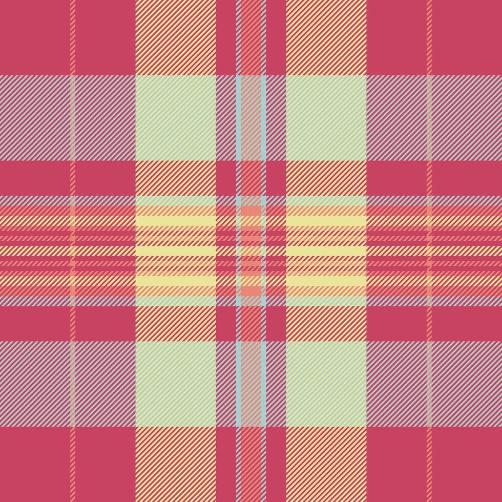 Fabric tartan seamless of background check pattern with a plaid textile texture. vector