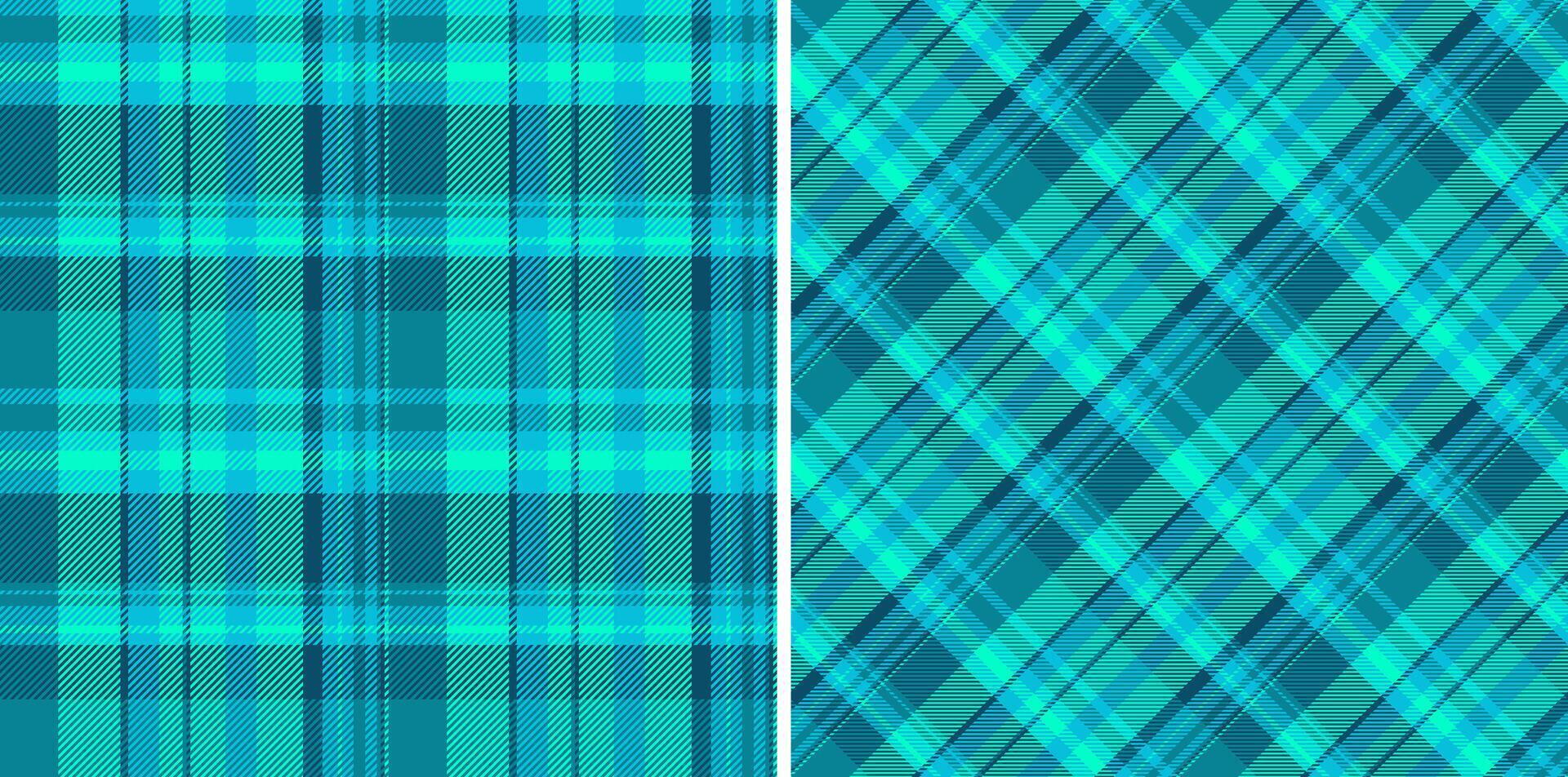 Textile fabric texture of pattern plaid with a tartan background seamless check. Set in cold colors. Furniture design ideas. vector