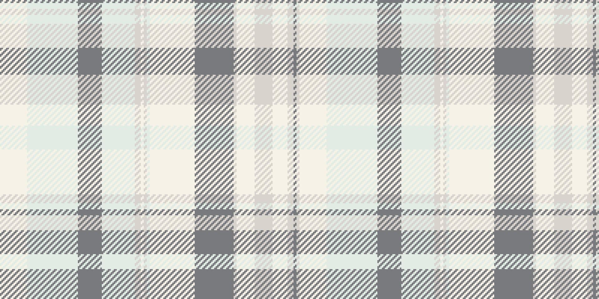 Hounds seamless background, towel fabric plaid pattern. New year texture check tartan textile in white and linen colors. vector