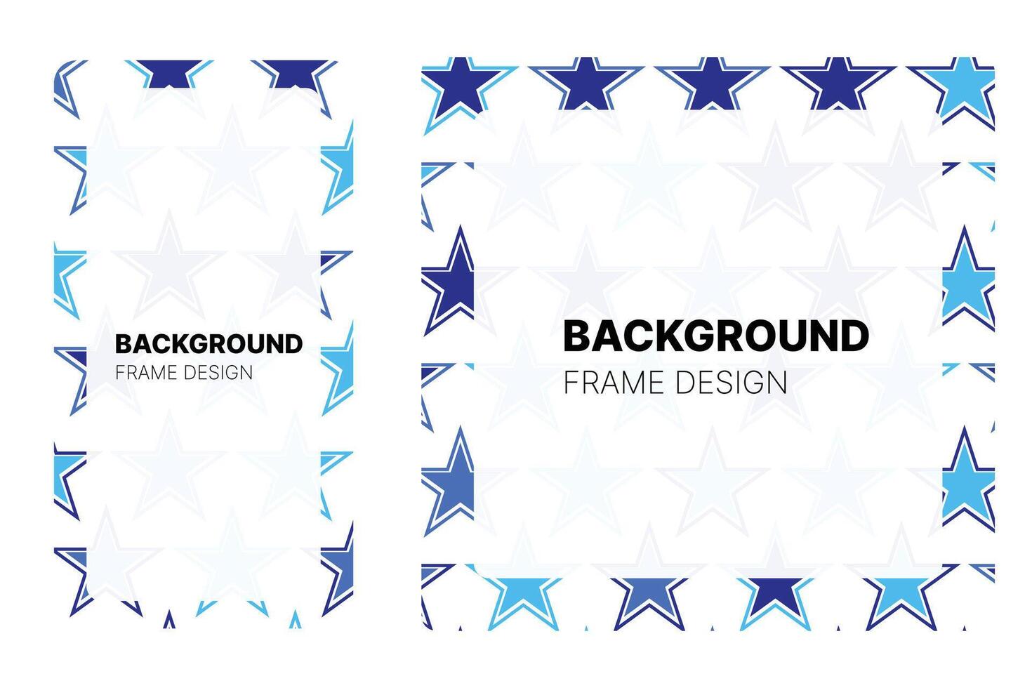 Social media Background frame with Blue theme Color for your graphic resource vector