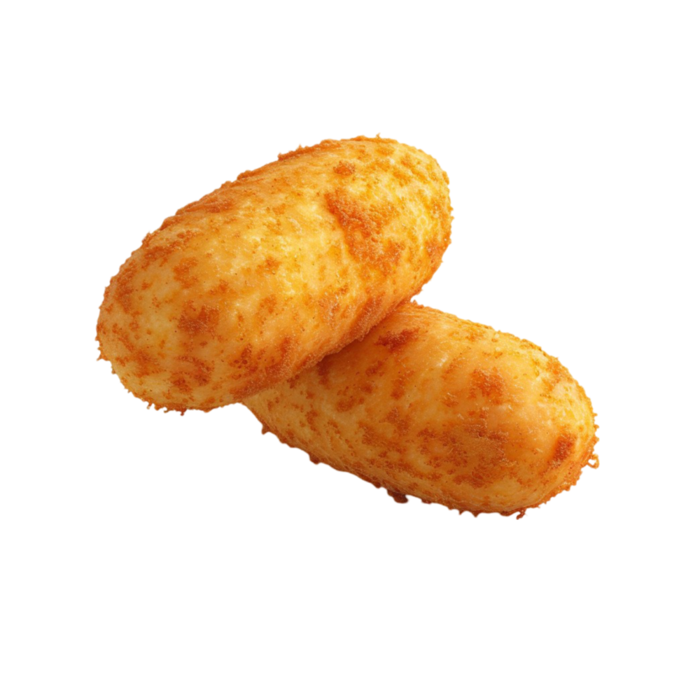 Two fried potatoes on a transparent background png