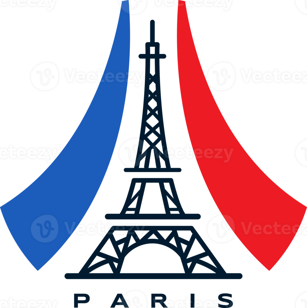 Eiffel tower , logo icon, France Flag png
