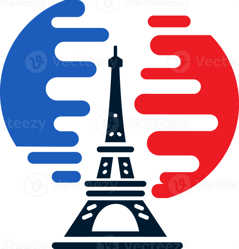 Eiffel la tour , logo icône, France drapeau png