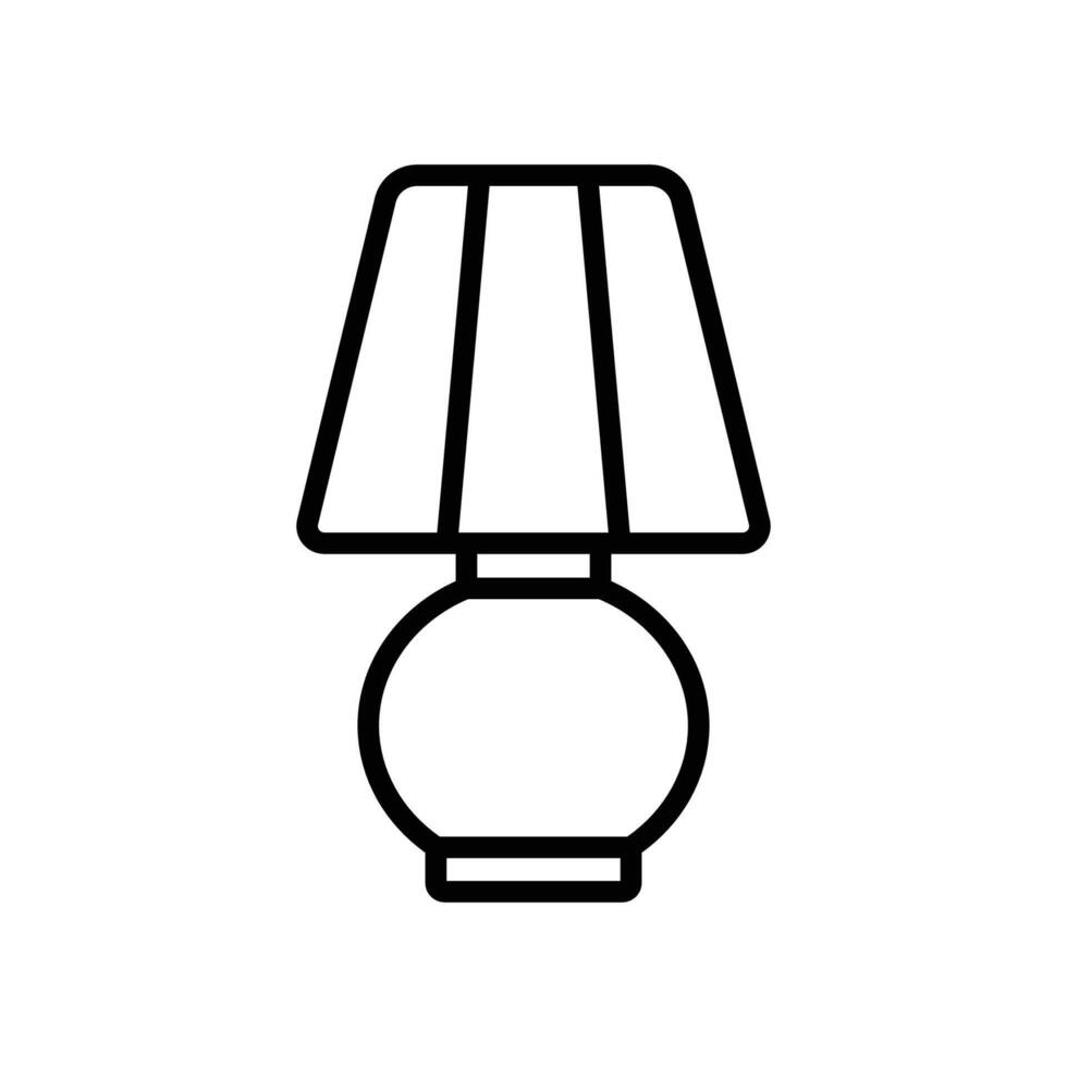 table lamp icon design template simple and clean vector