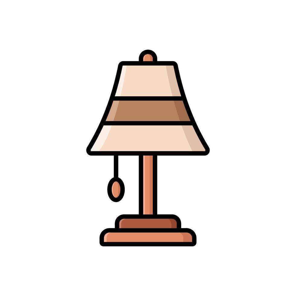 table lamp icon design template simple and clean vector