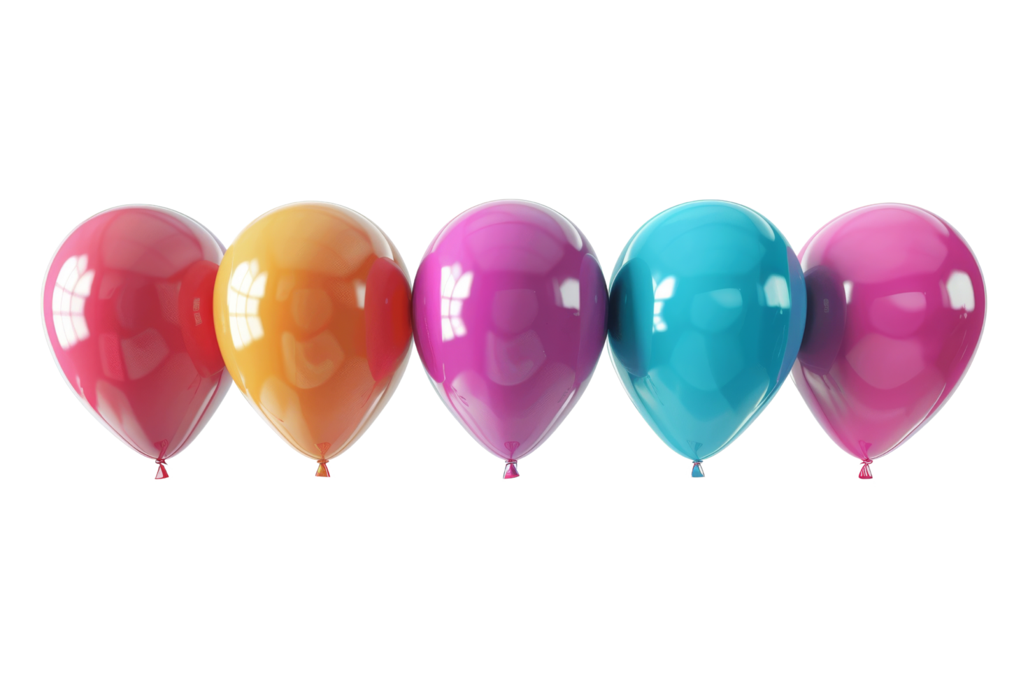 Colorful Balloons Isolated png