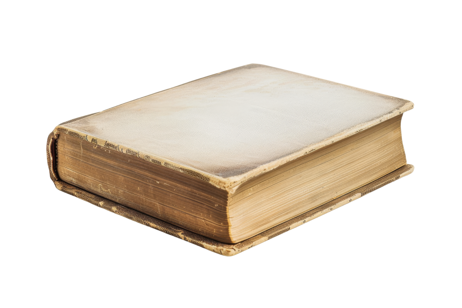 Old leather bound book png
