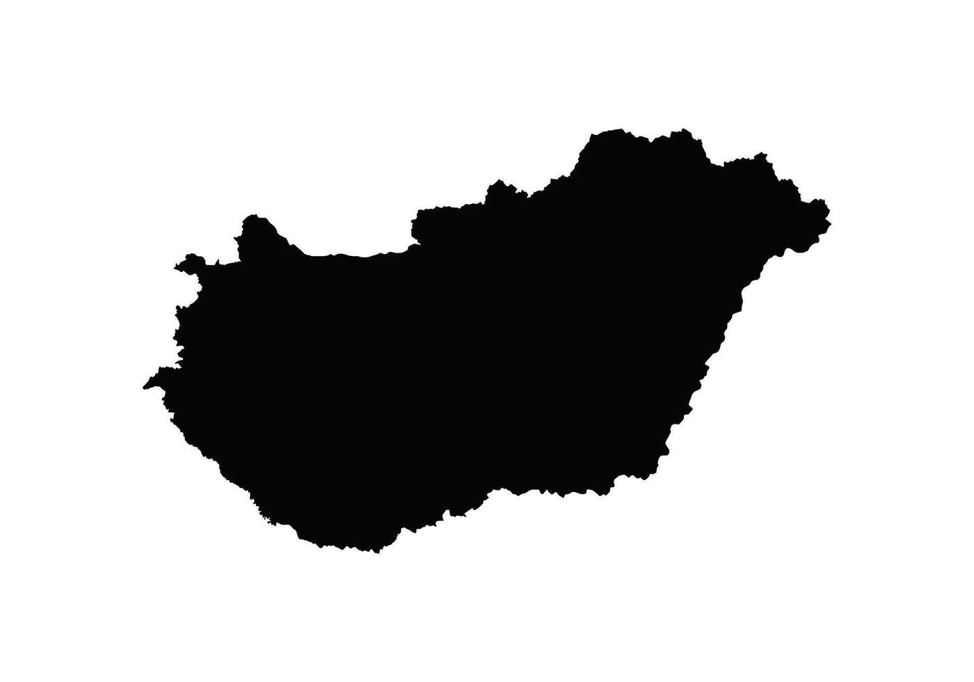 Map of Hungary. Hungary Map on white background. vector