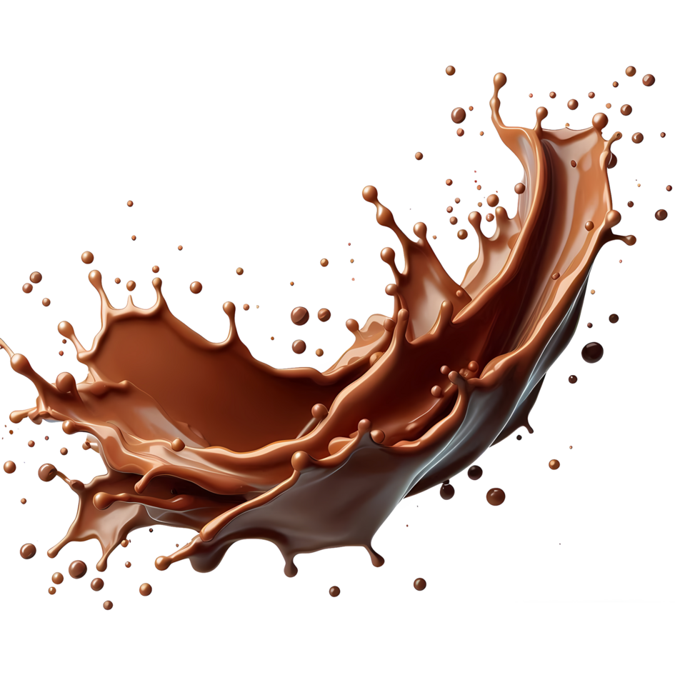 isolato caffè liquido flusso spruzzo png