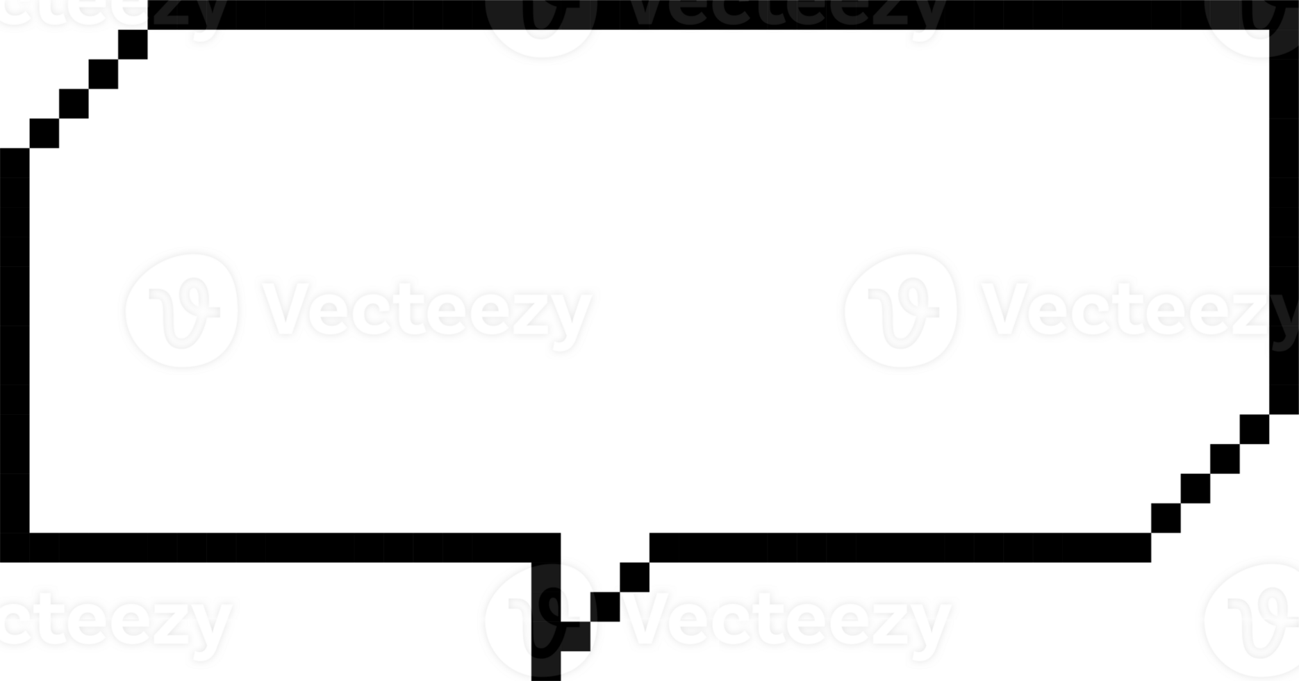 8bit retro game pixel speech bubble balloon icon sticker memo keyword planner text box banner png