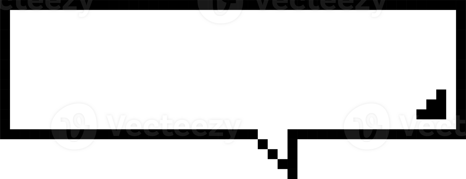 8bit retro game pixel speech bubble balloon icon sticker memo keyword planner text box banner png