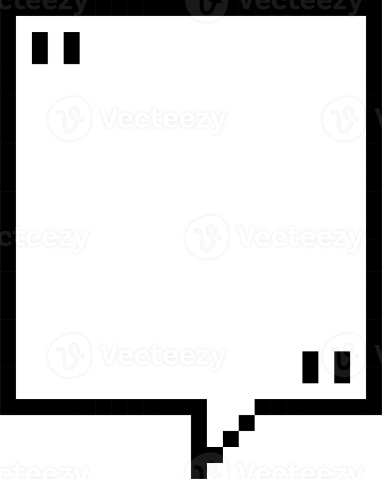 8bit retro game pixel speech bubble balloon icon sticker memo keyword planner text box banner png