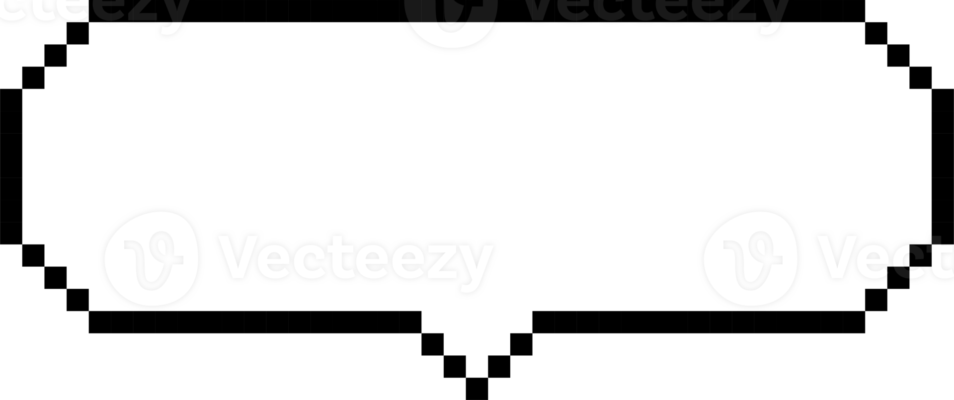 8bit retro game pixel speech bubble balloon icon sticker memo keyword planner text box banner png