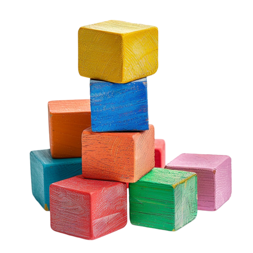 Colorful wooden blocks 46013747 png