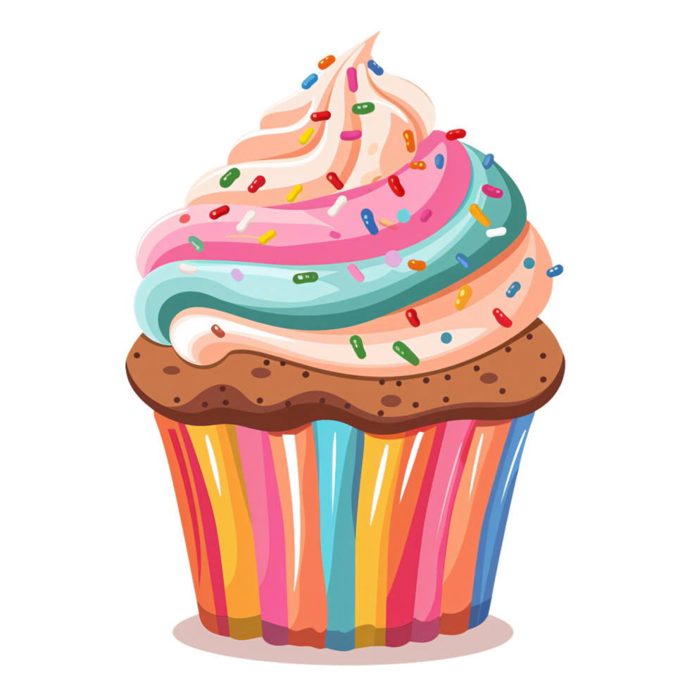Charming Flat Illustration of Isolated Dessert Sweet - Confectionery Delight Art png