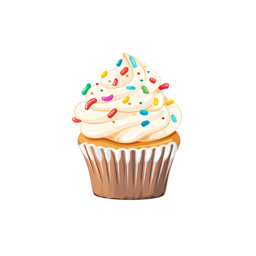 Charming Flat Illustration of Isolated Dessert Sweet - Confectionery Delight Art png