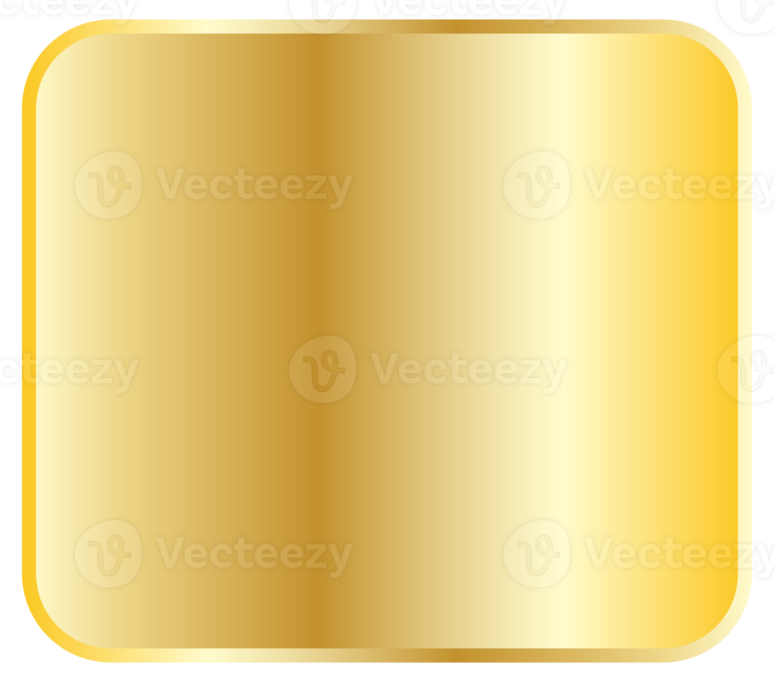 golden square round corner png