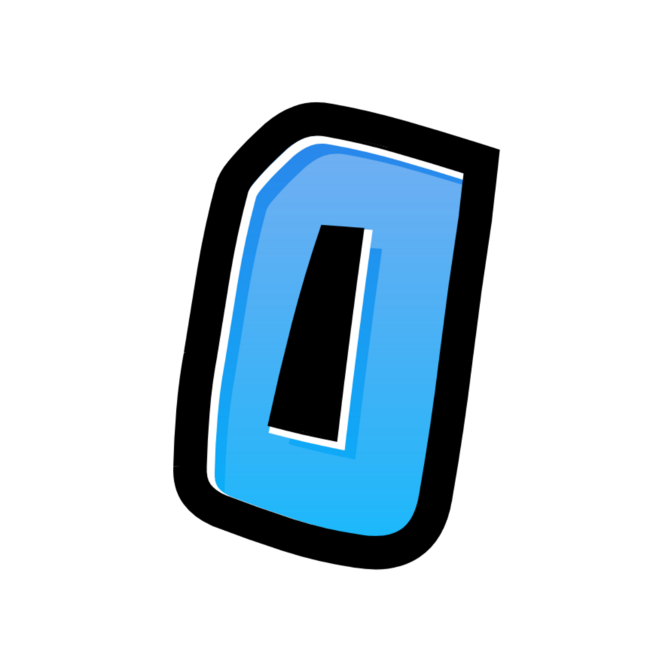 3D number illustration png