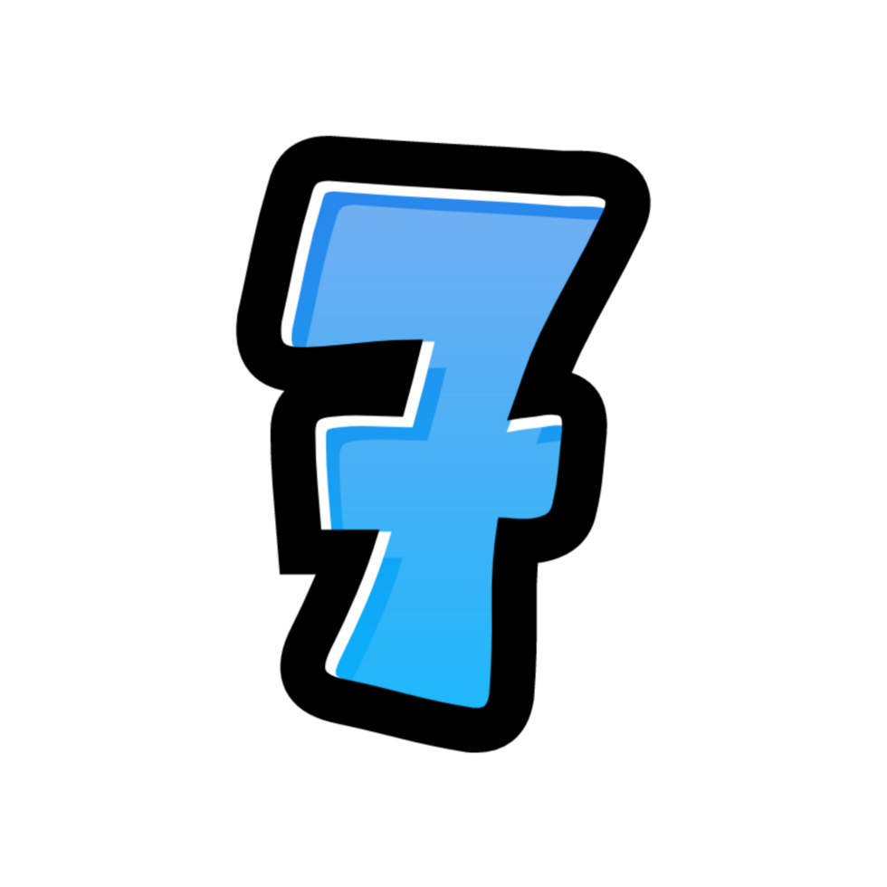3D number illustration png