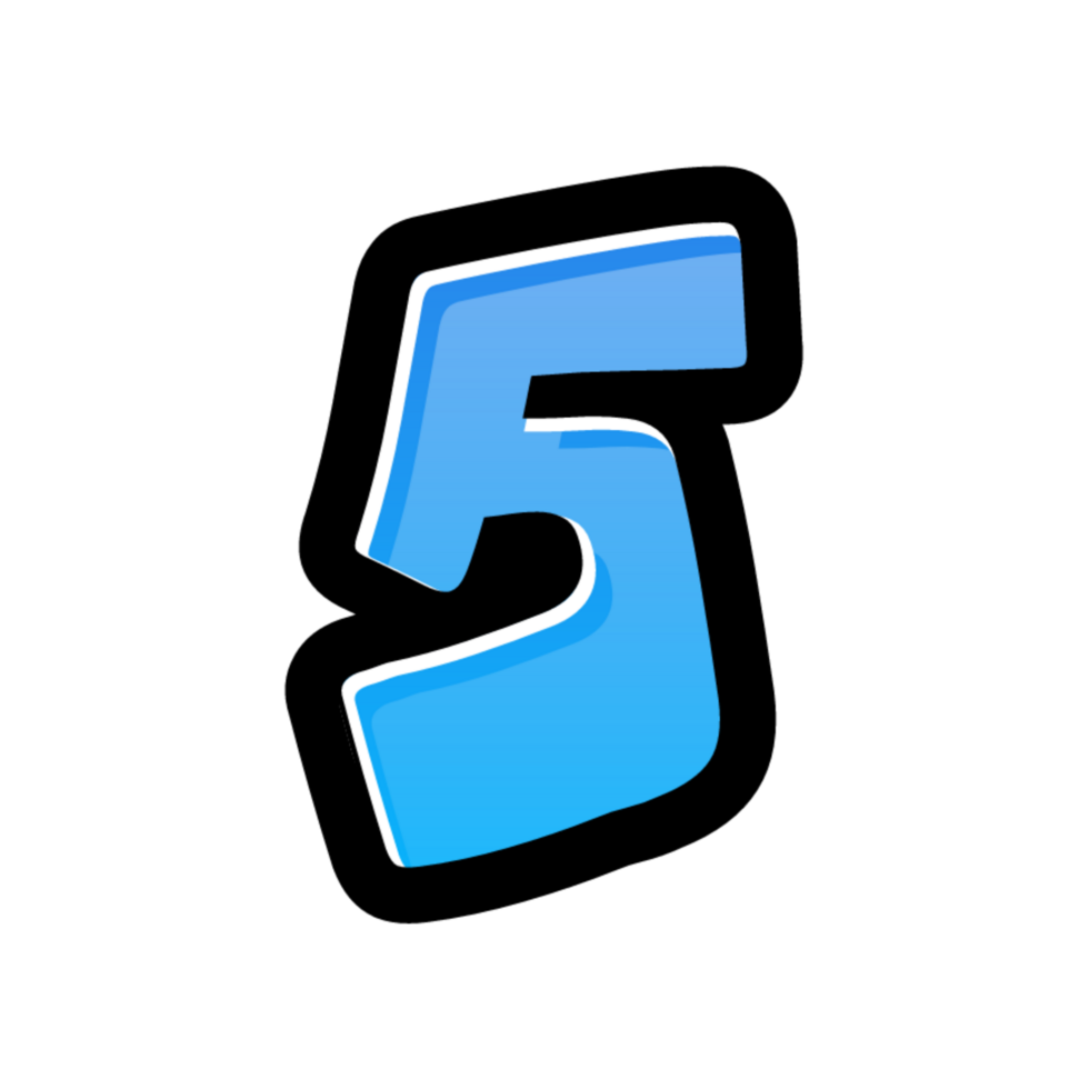 3D number illustration png