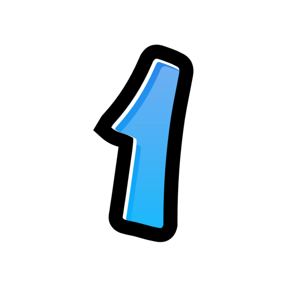 3D number illustration png