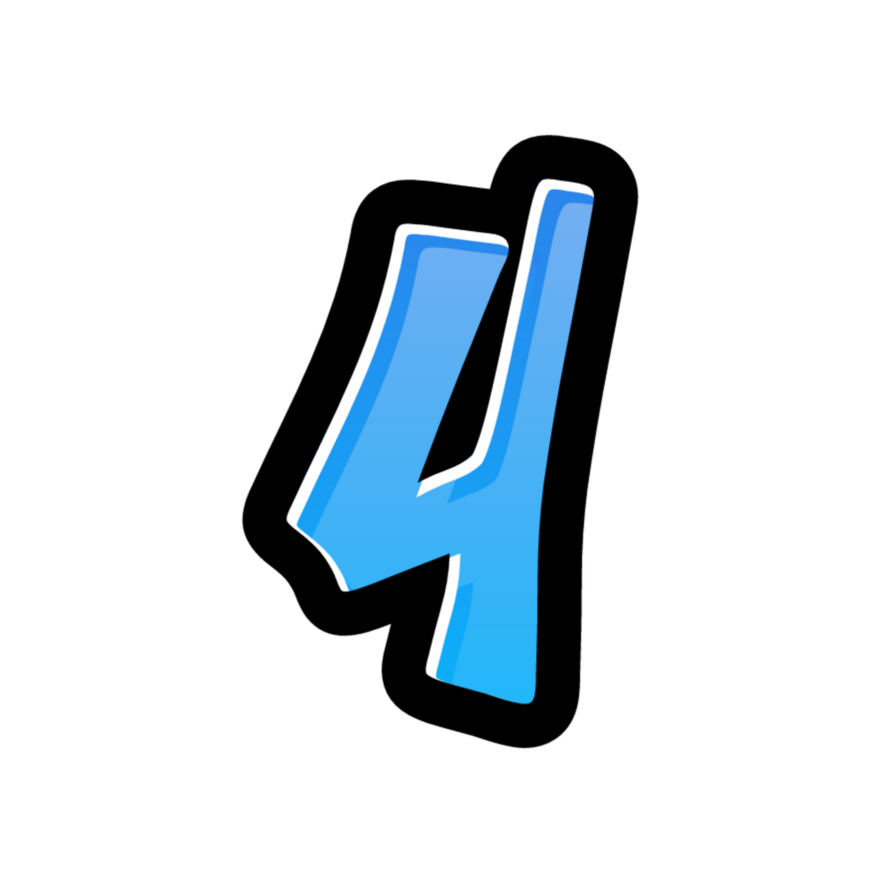3D number illustration png