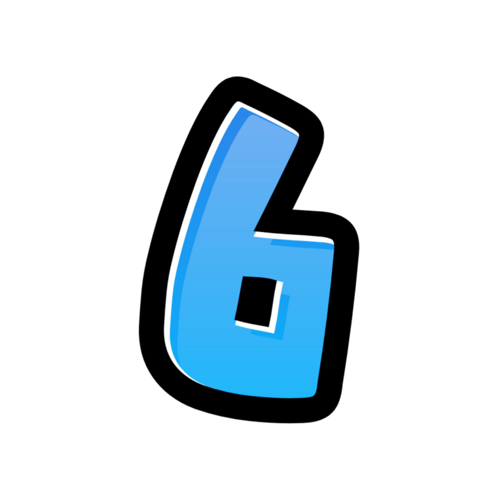 3D number illustration png