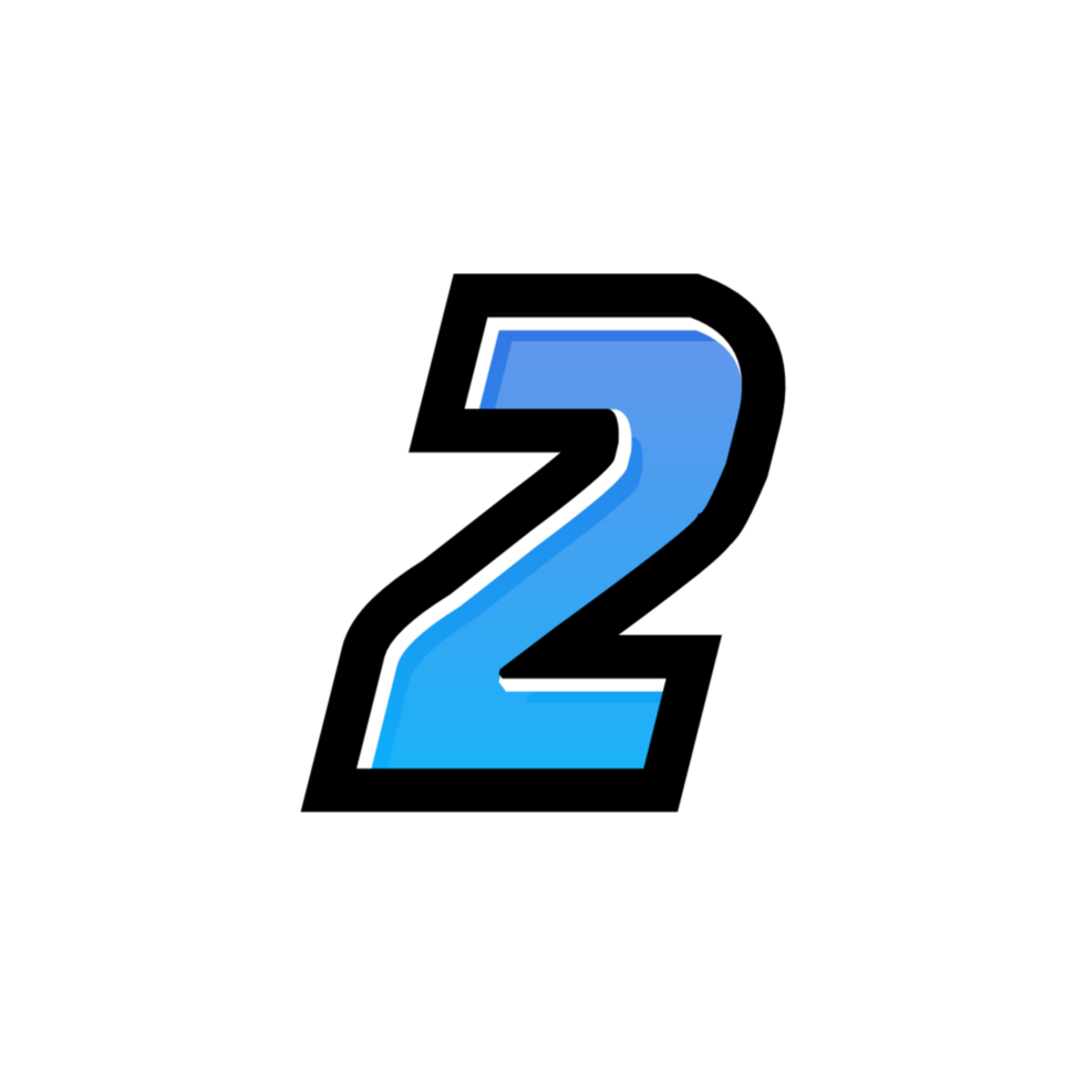 3D number illustration png