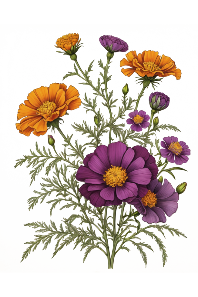 flowers with ornamental png