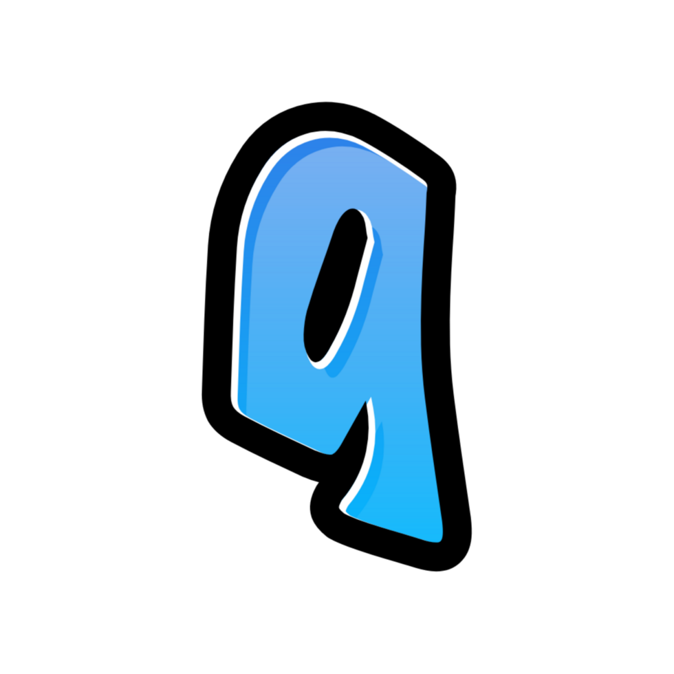 3D number illustration png