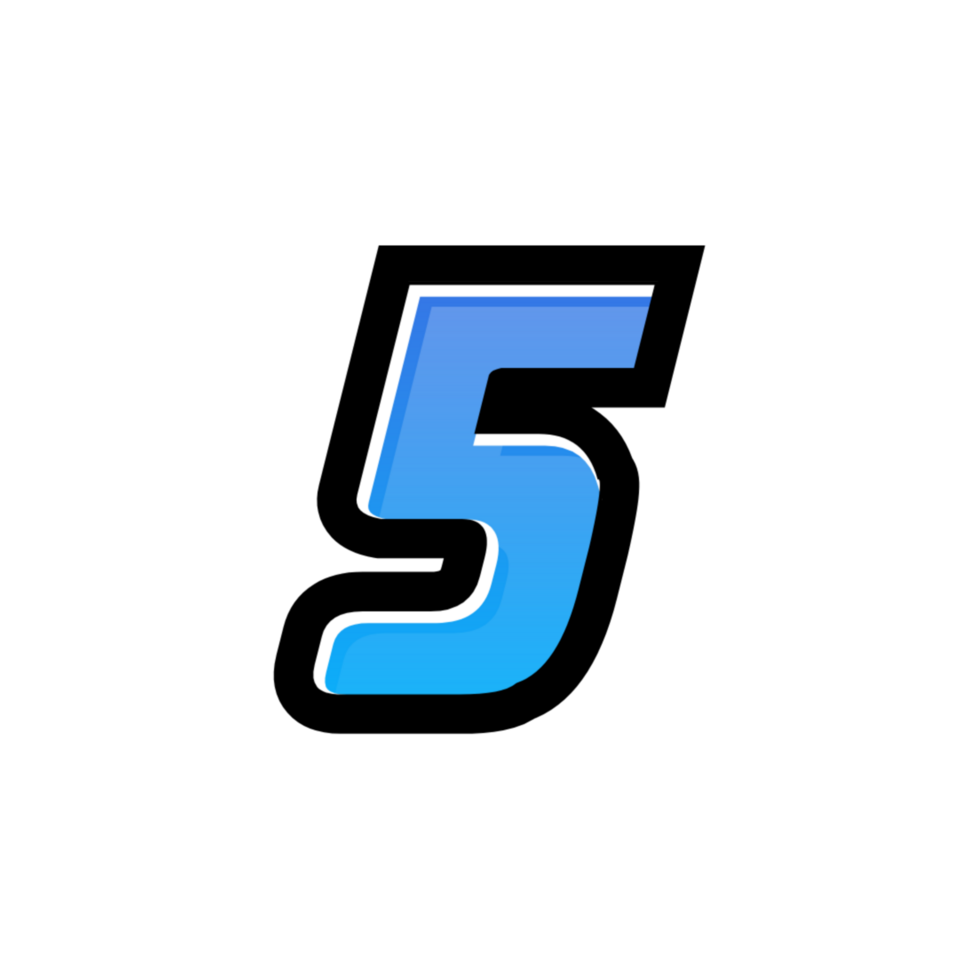 3D number illustration png
