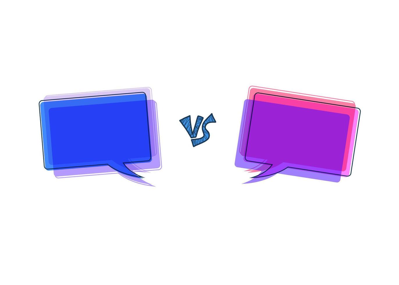 Versus screen illustration. Vs card. vector