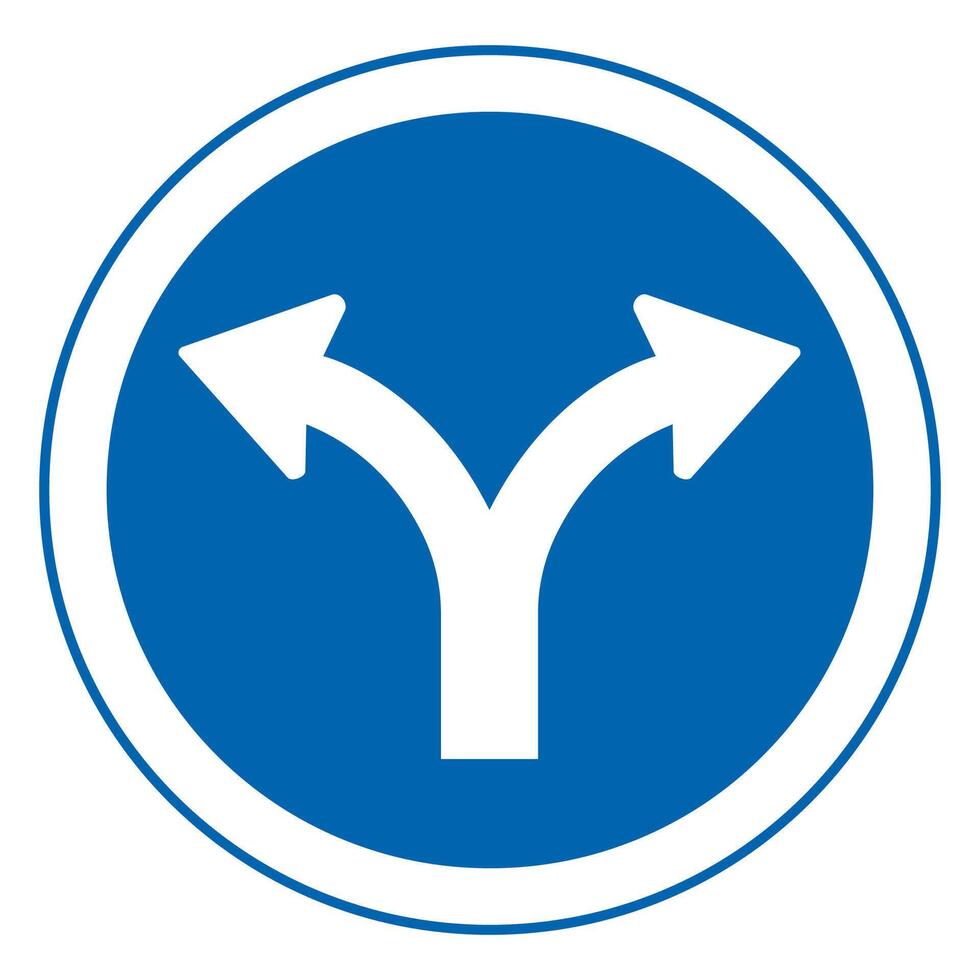 traffic sign, Cautionary turn left or right vector