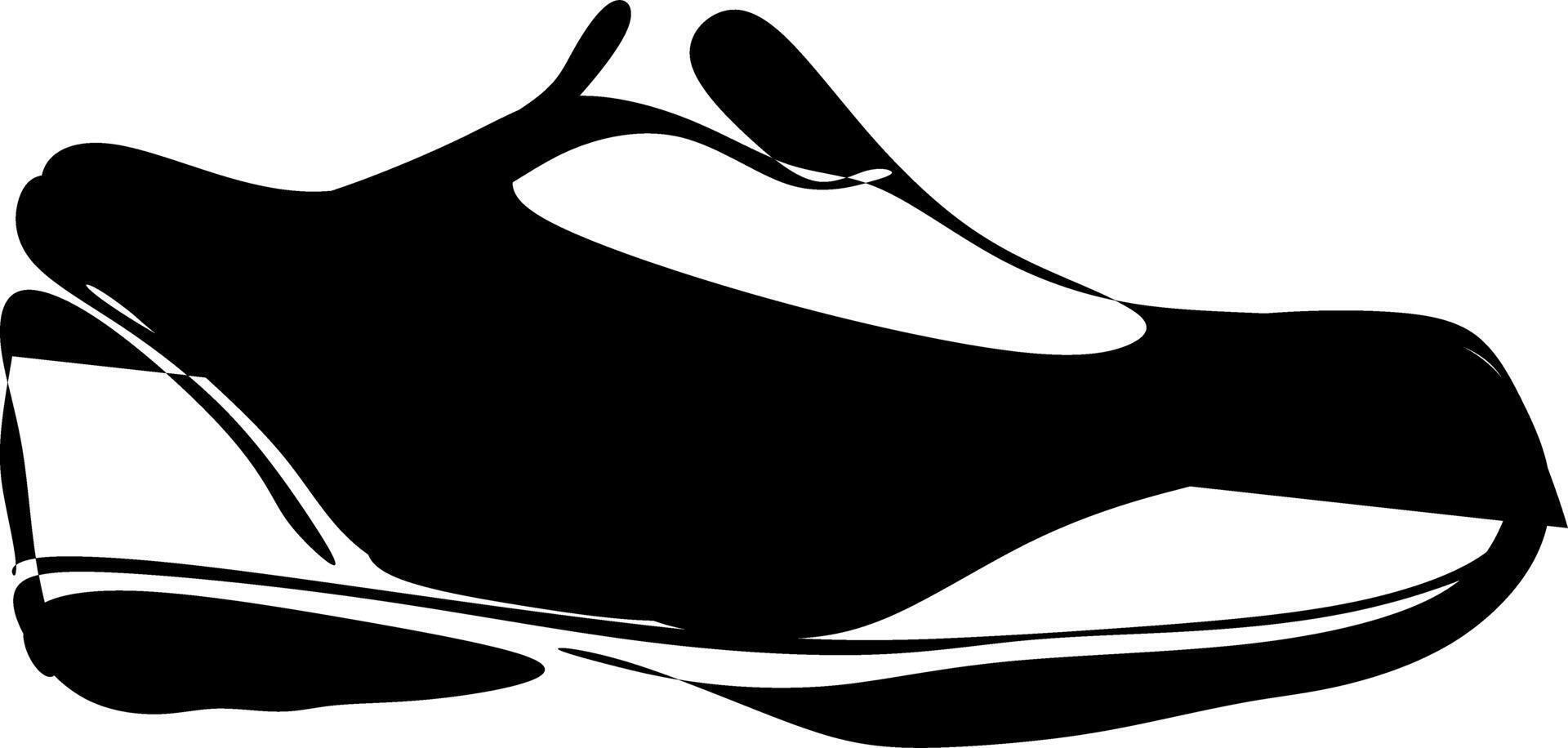 a black and white silhouette of shoes vector