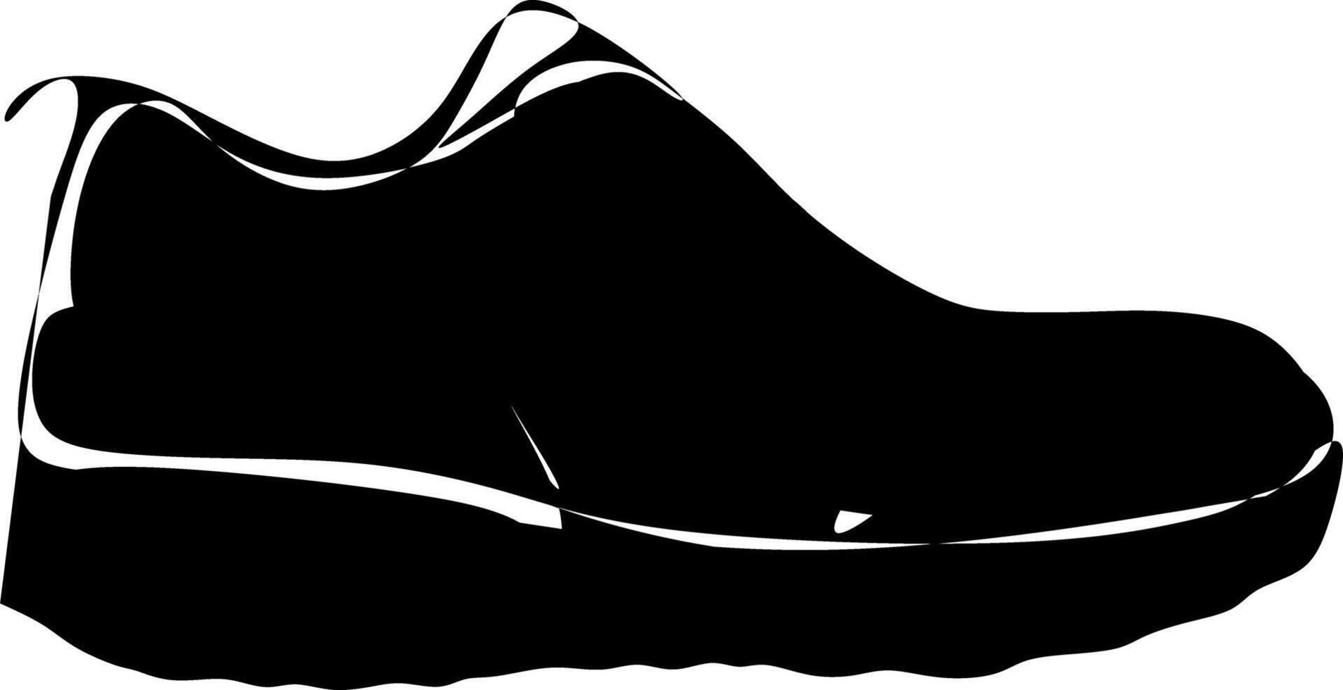 a black and white silhouette of shoes vector