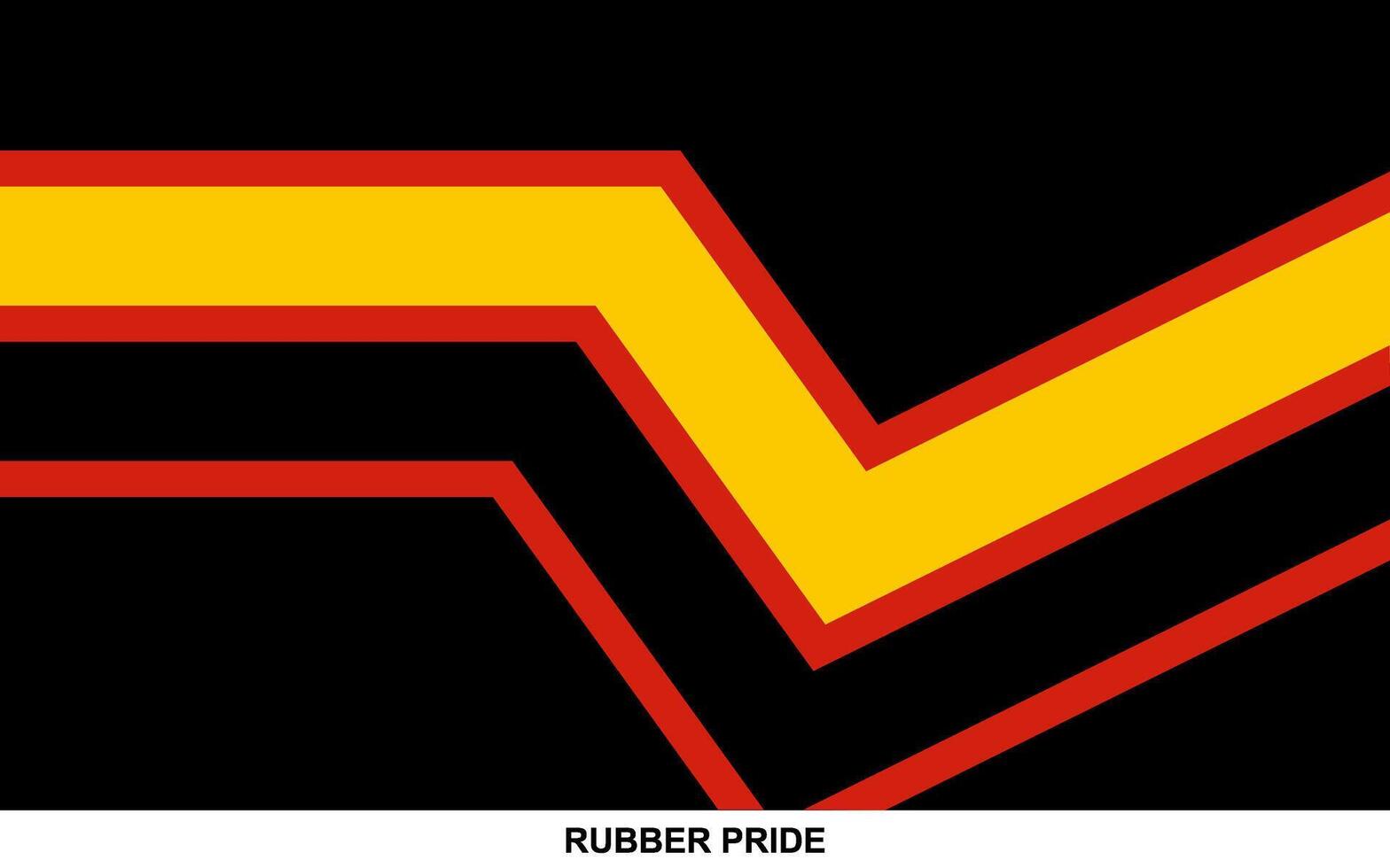 Flag of RUBBER PRIDE, RUBBER PRIDE flag vector