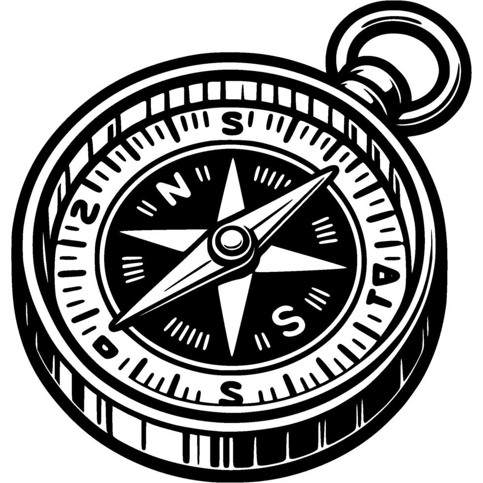 Compass Black And White Vector Art Icons and Graphics for Free Download
