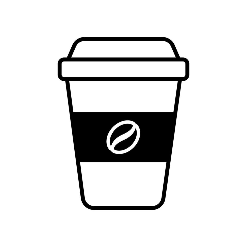 Coffee cup icon isolated on white background. vector