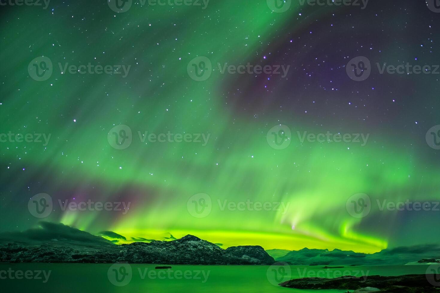Beautiful Aurora Nature's Dazzling Light Show Paints the Night Sky with Magnificent Colors, Enthralling Spectators Worldwide in Awe photo