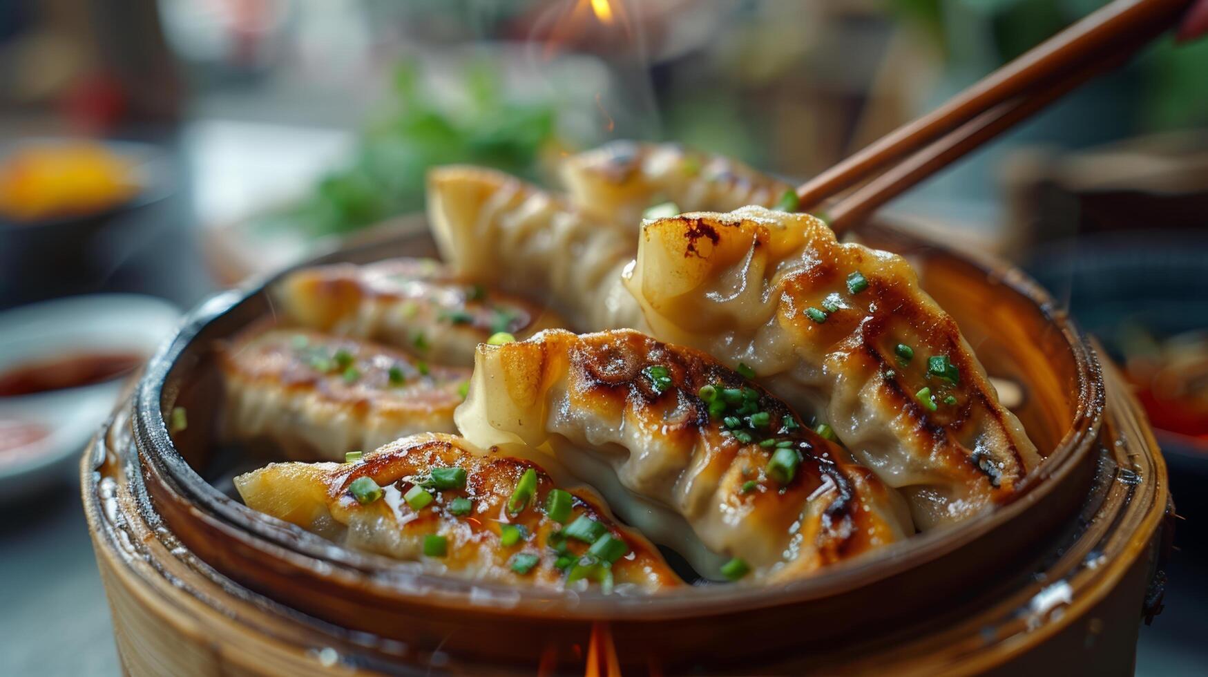 Close Up of a Plate of Food on a Table photo