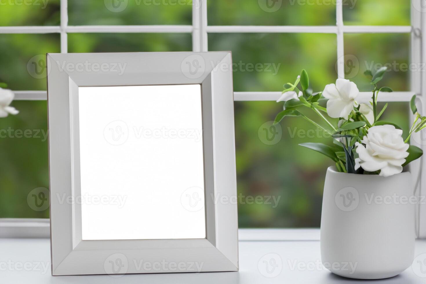 Natural Mockup Photo Paper on Wooden Table for a Realistic and Authentic Presentation, Perfect for Showcasing Designs with a Natural Feel