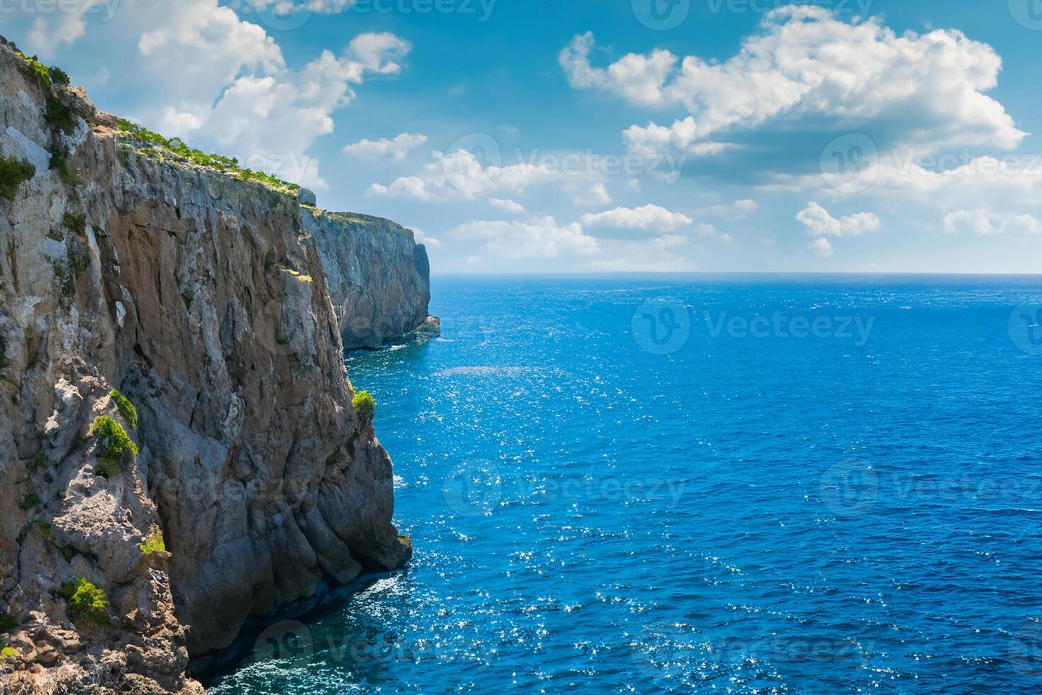 Majestic Seascapes Capturing the Grandeur of Beautiful Cliffs, Nature's Stunning Beauty in a Visual Spectacle of Coastal Majesty and Tranquil Serenity photo