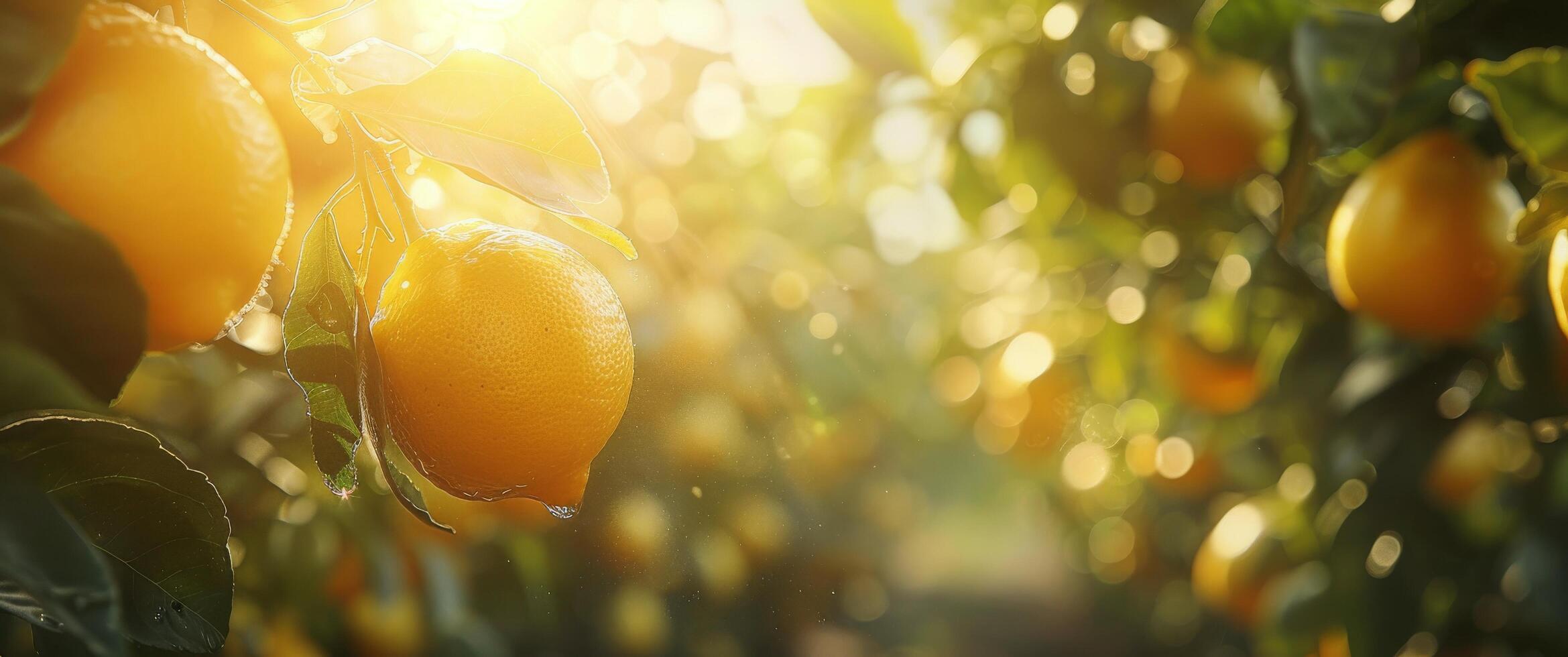 Tree Laden With Ripe Oranges photo