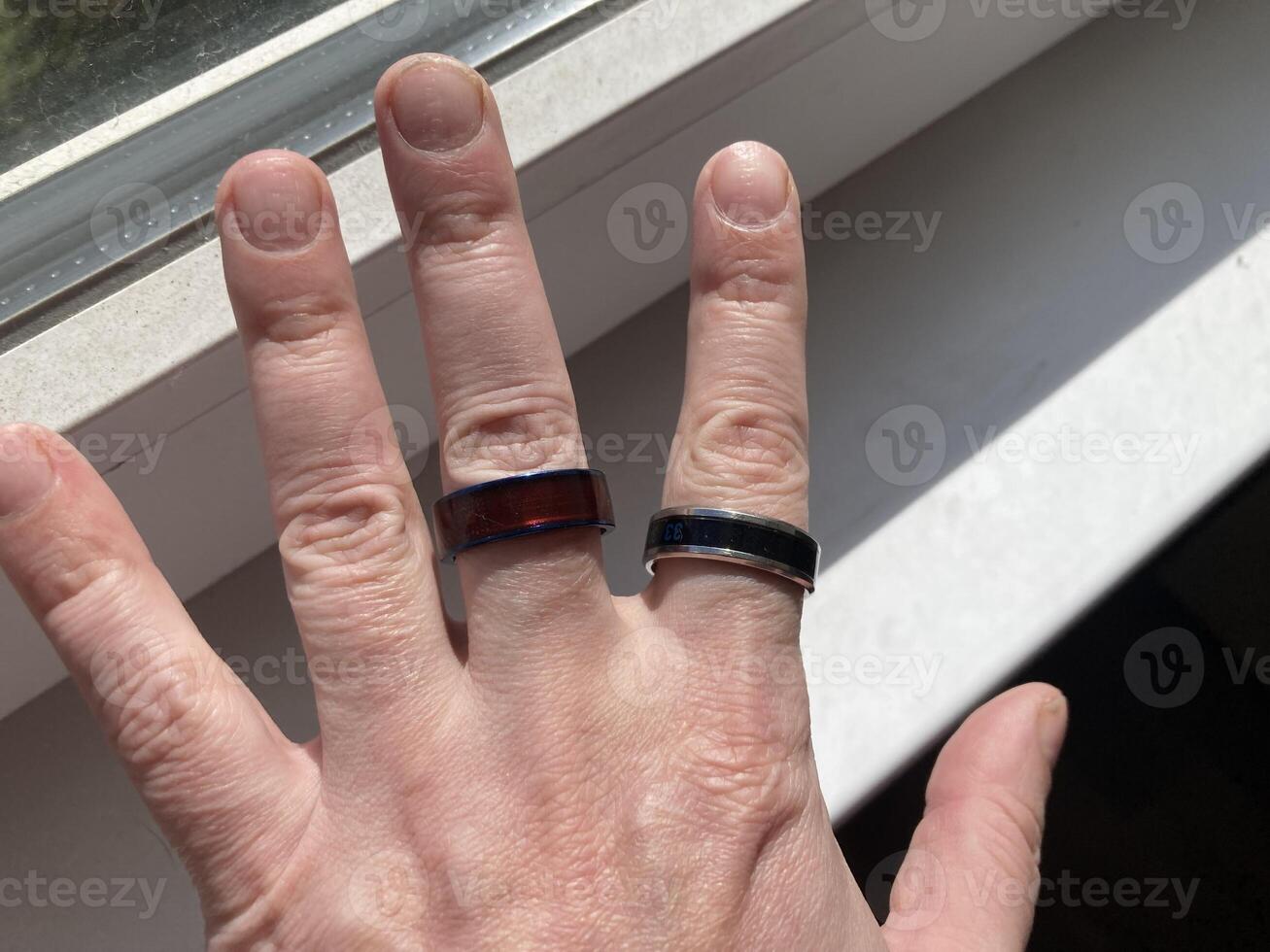 NFC ring sensor for storing and transmitting information photo